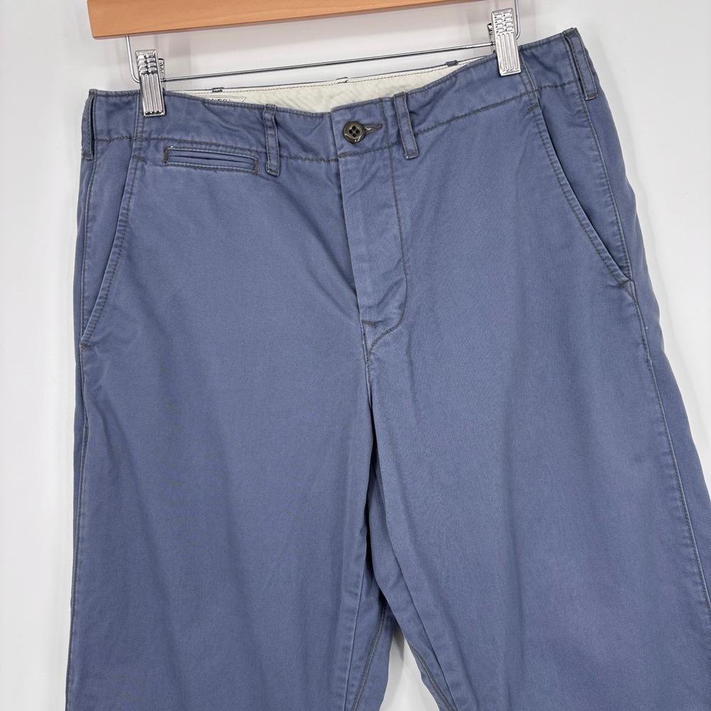 Wallace & Barnes Officers Chino Pants Mens 31x28 (Tag 31x30) Blue Field Trousers